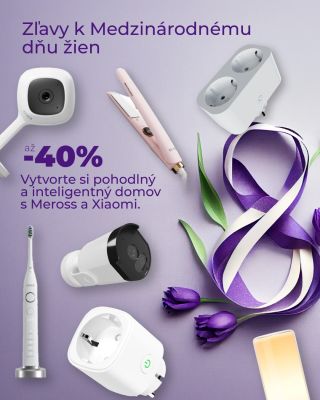 🌸 ZĽAVY k Medzinárodnému dňu žien až do -40 %! 🌸 Premeňte svoj domov na inteligentné a útulné miesto s Meross a Xiaomi –...